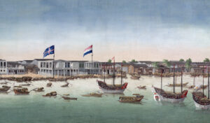 Canton, in China, became the most important gateway in the so-called opening of China to the West. Through Canton flowed massive amounts of tea, opium and other commodities, including weapons.