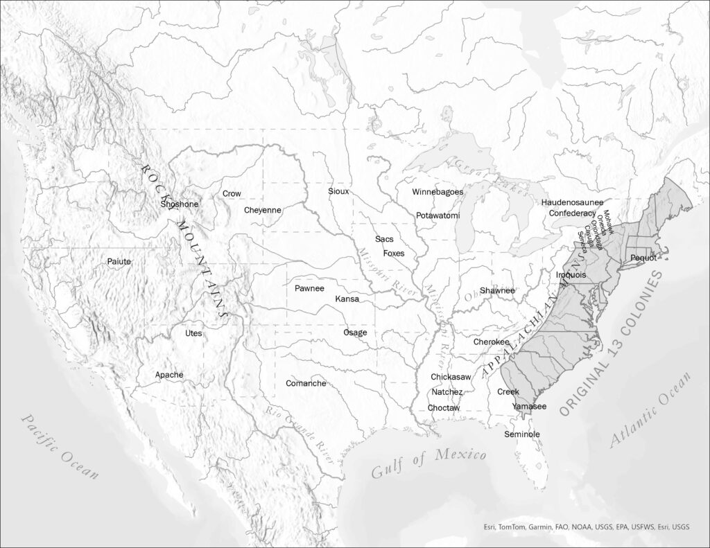 Like Latin America, large areas of North America in the eighteenth century were claimed by various Western empires, especially the British, Spanish and French.